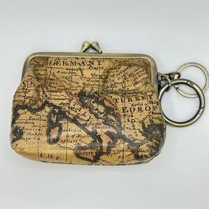 Patricia Nash Map Print Coin Purse
